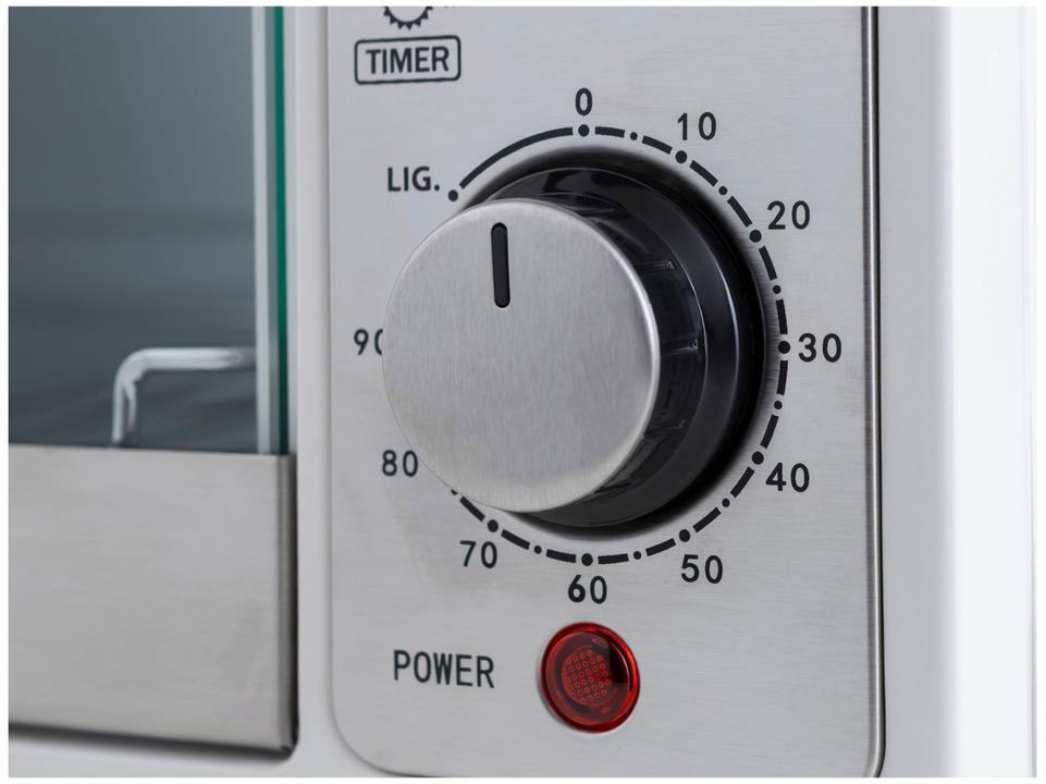 Forno Elétrico de Bancada Mondial Multifuncional 52L Branco e Prata Grand Family II FRN-52-W - 12