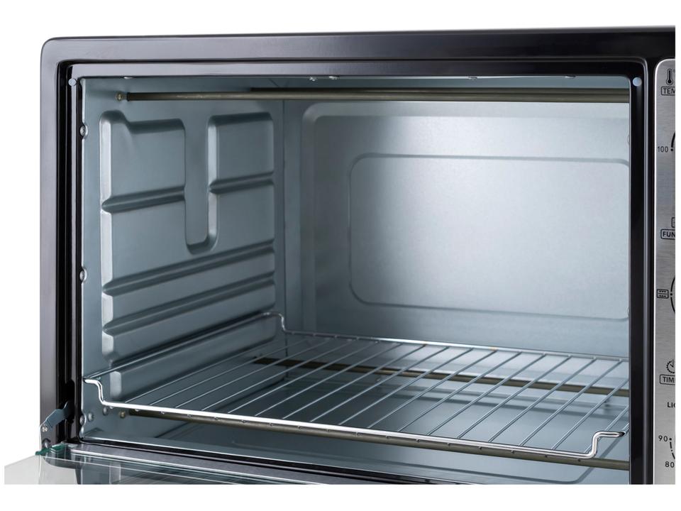 Forno Elétrico de Bancada Mondial Multifuncional 52L Preto e Prata Grand Family II FRN-52-B - 10