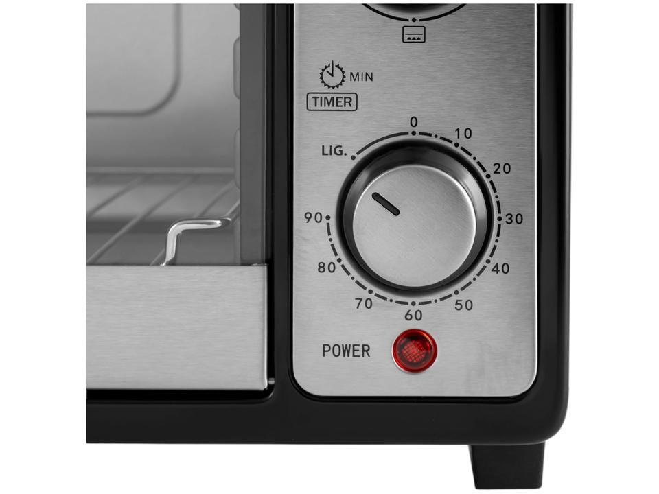 Forno Elétrico de Bancada Mondial Multifuncional 52L Preto e Prata Grand Family II FRN-52-B - 11