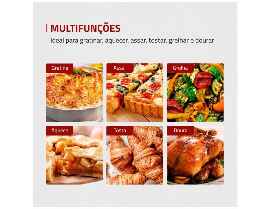 Forno Elétrico de Bancada Multifuncional Mondial - 4