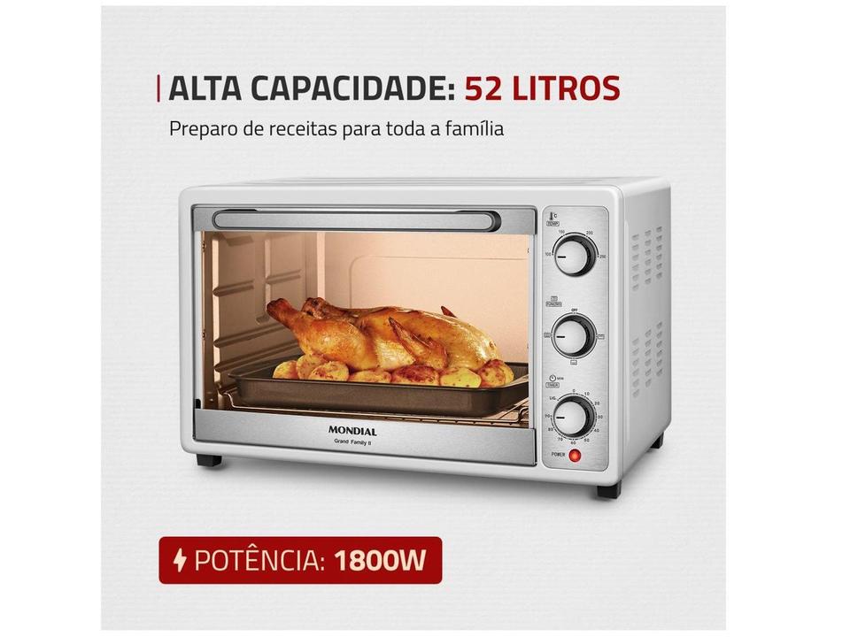 Forno Elétrico de Bancada Multifuncional Mondial - 3
