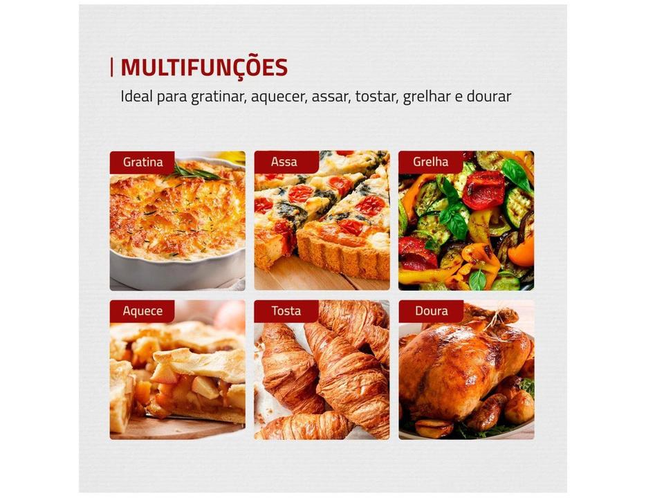 Forno Elétrico de Bancada Multifuncional Mondial - 4