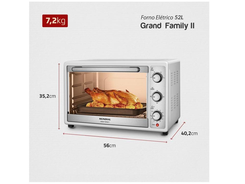 Forno Elétrico de Bancada Multifuncional Mondial - 8