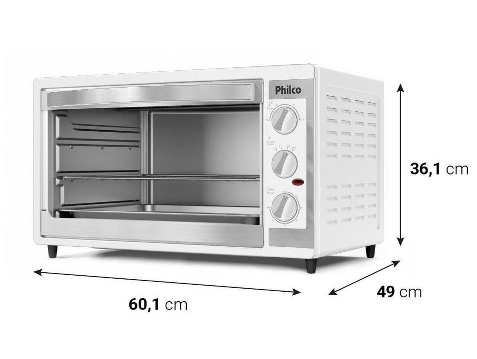Forno Elétrico de Bancada Philco Grill 55L Branco PFE57 - 6