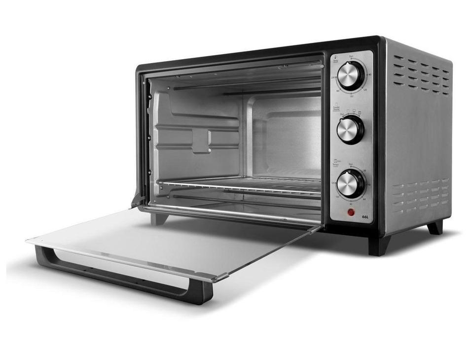 Forno Elétrico de Bancada Philco Multifuncional Grill 66L com Lâmpada Preto PFE66 - 8