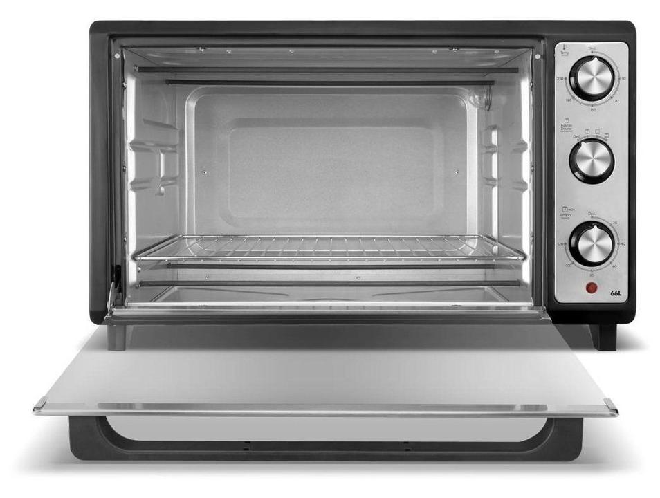 Forno Elétrico de Bancada Philco Multifuncional Grill 66L com Lâmpada Preto PFE66 - 7