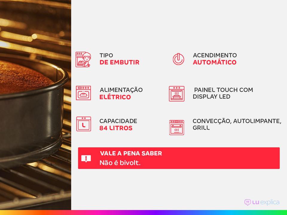 Forno Elétrico de Embutir Brastemp de Convecção - 1