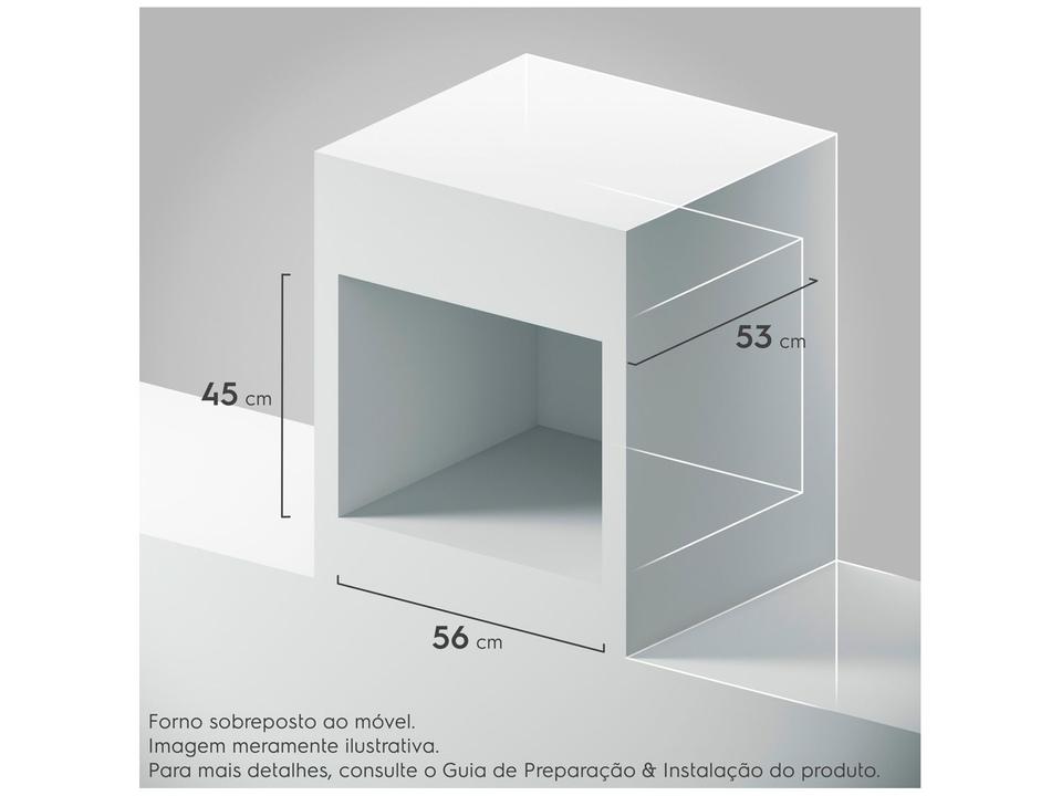 Forno Elétrico de Embutir Continental 50L Preto OC4EM - 6