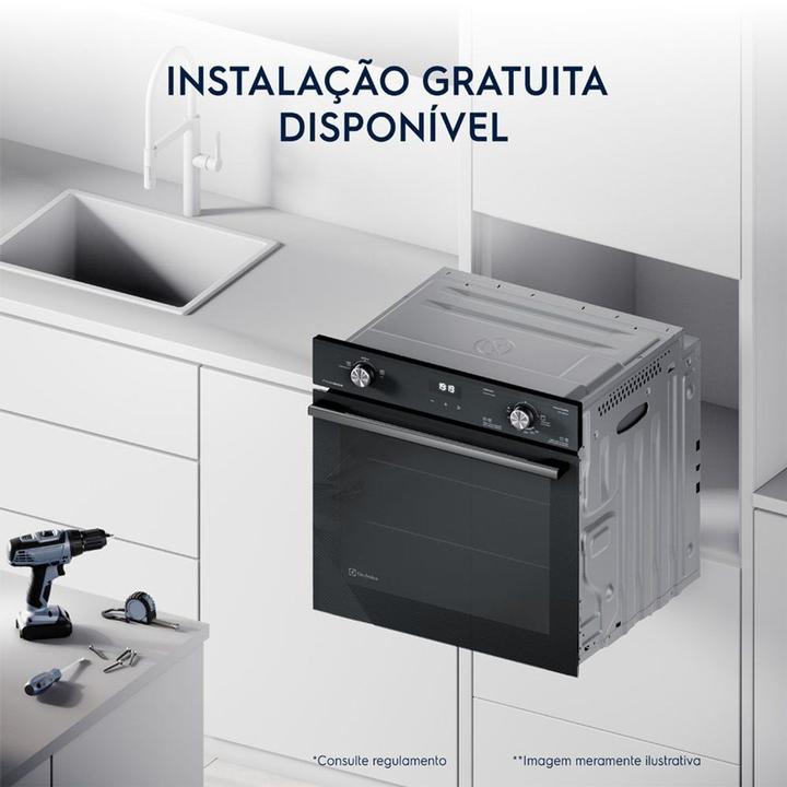 Forno Elétrico de Embutir Electrolux 80L Cinza - 9