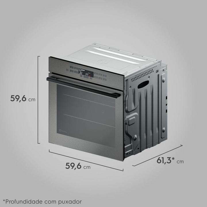 Forno Elétrico de Embutir Electrolux 80L Cinza - 1