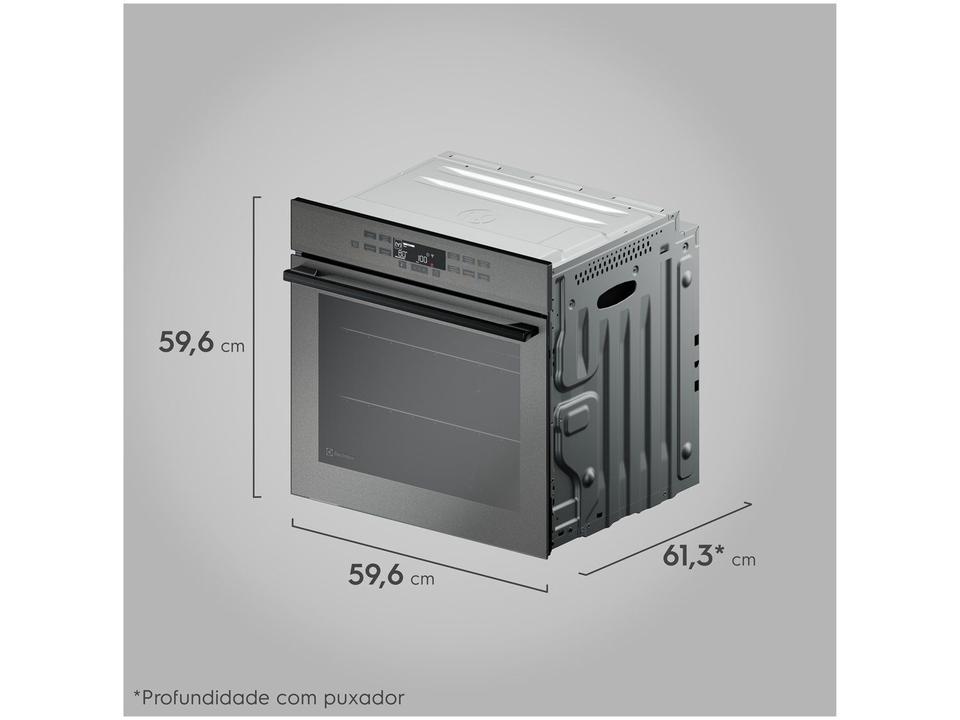 Forno Elétrico de Embutir Electrolux 80L Cinza - 10
