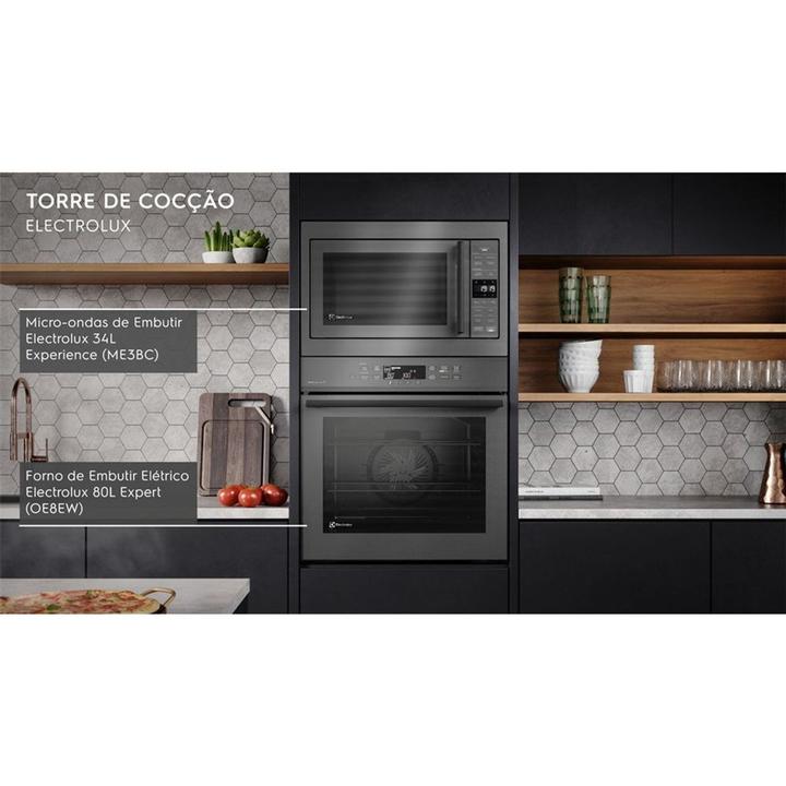 Forno Elétrico de Embutir Electrolux 80L Cinza - 21