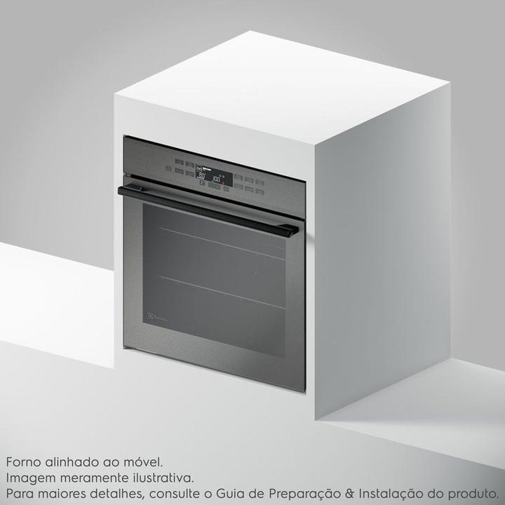 Forno Elétrico de Embutir Electrolux 80L Cinza - 5