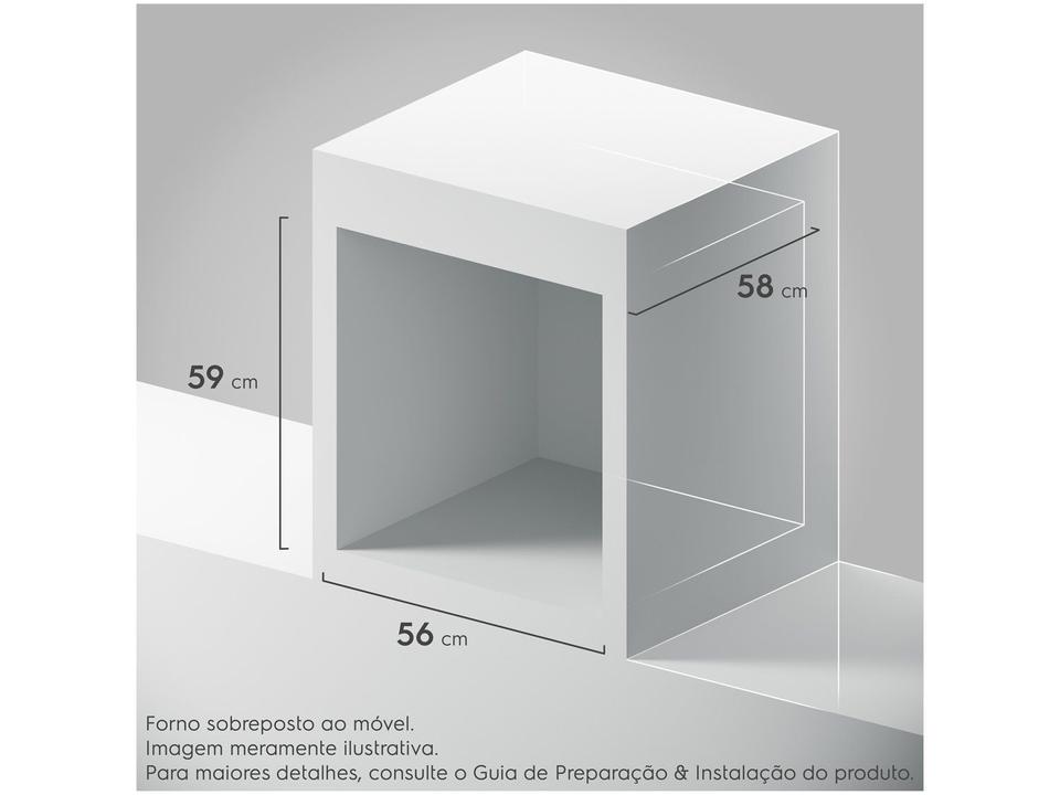 Forno Elétrico de Embutir Electrolux 80L Cinza - 8