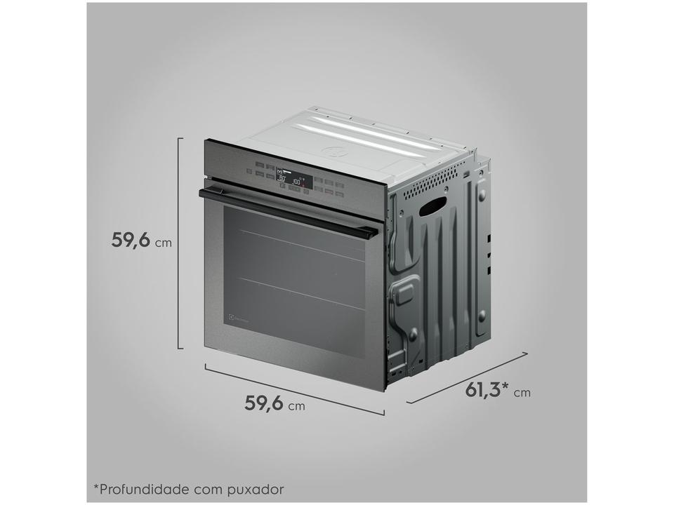 Forno Elétrico de Embutir Electrolux 80L Cinza - 10