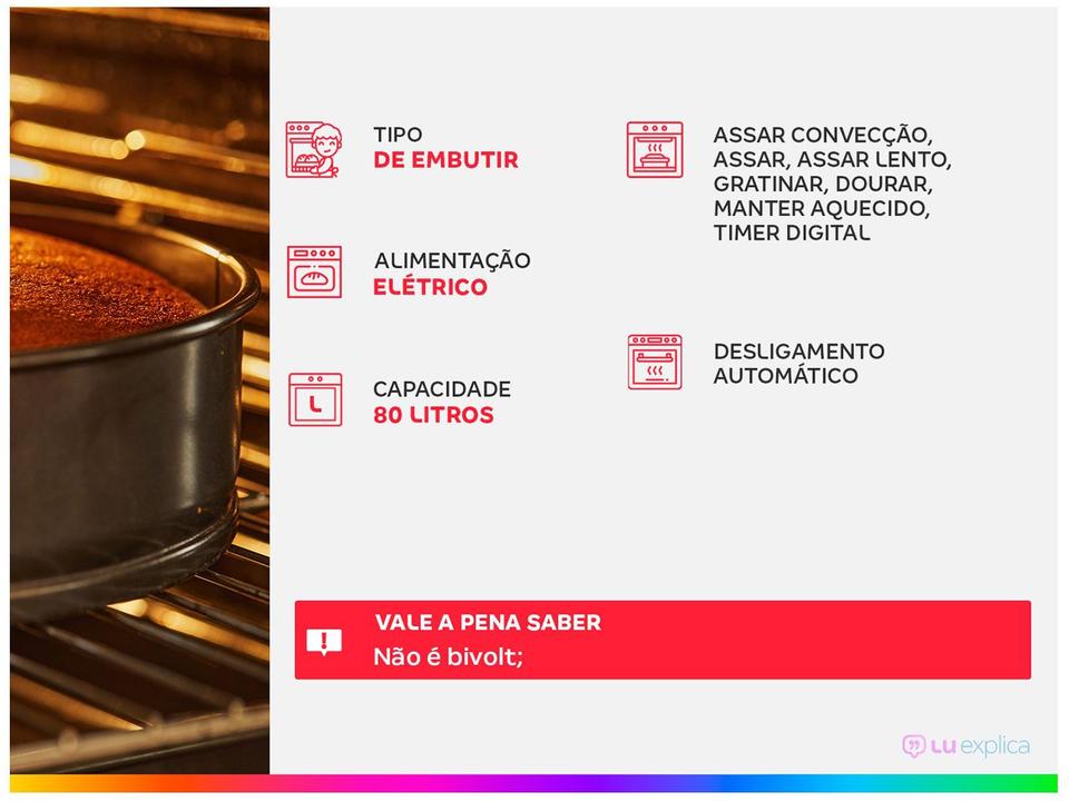 Forno Elétrico de Embutir Electrolux de Convecção - 6