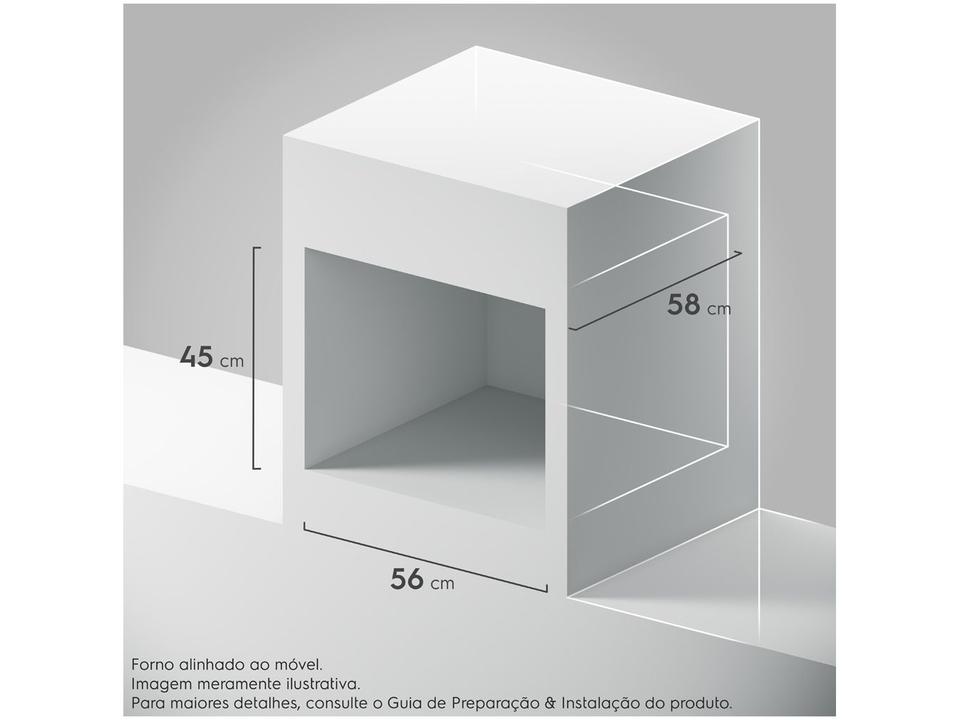 Forno Elétrico de Embutir Electrolux Multifuncional 50L Preto Experience OE5EA - 2