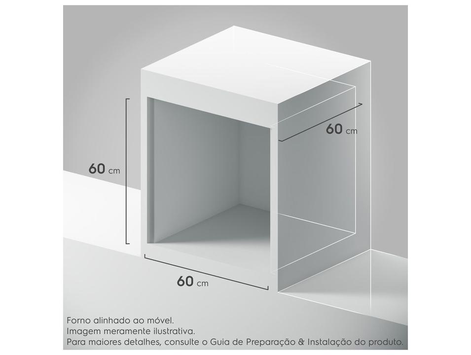 Forno Elétrico de Embutir Electrolux Multifuncional 80L Preto Experience OE8EA - 2