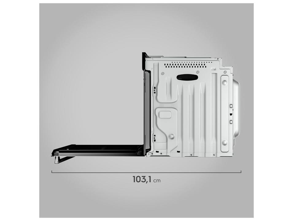 Forno Elétrico de Embutir Electrolux Multifuncional 80L Preto OE9XB - 4