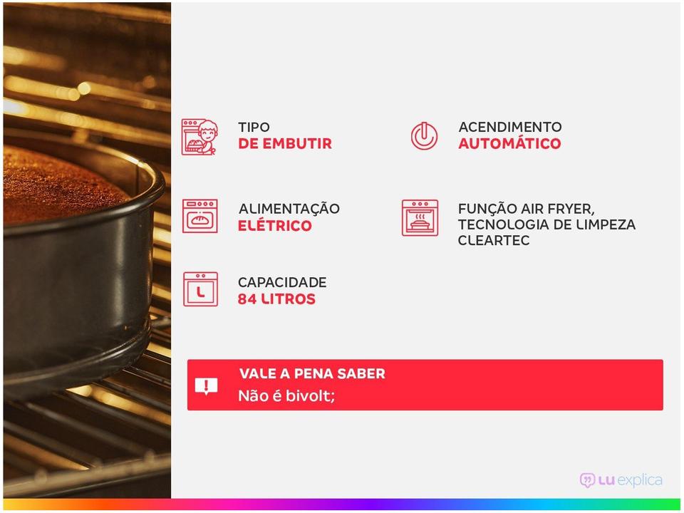 Forno Elétrico de Embutir Função Air Fryer - 1