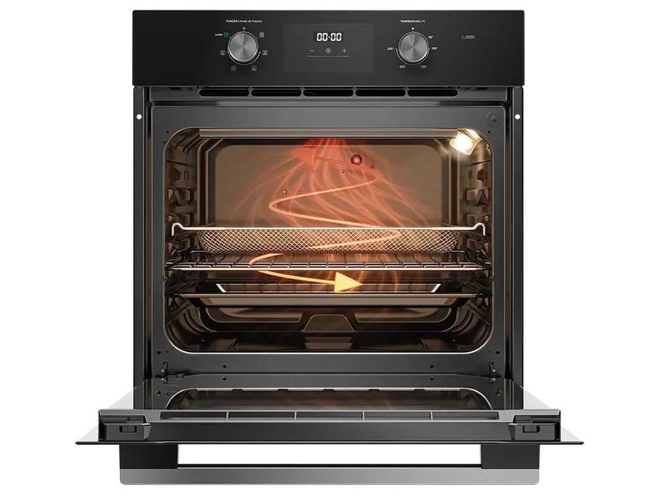 Forno Elétrico de Embutir Midea Multifuncional Grill 68L Preto Digital com Airfryer TSD62 - 3