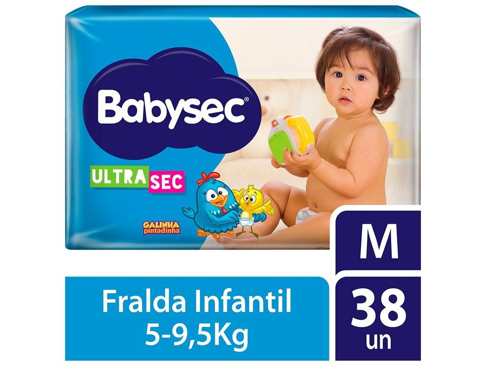 Fralda Babysec Galinha Pintadinha Ultra Sec Tam. M 5 a 9,5kg 38 Unidades - 1