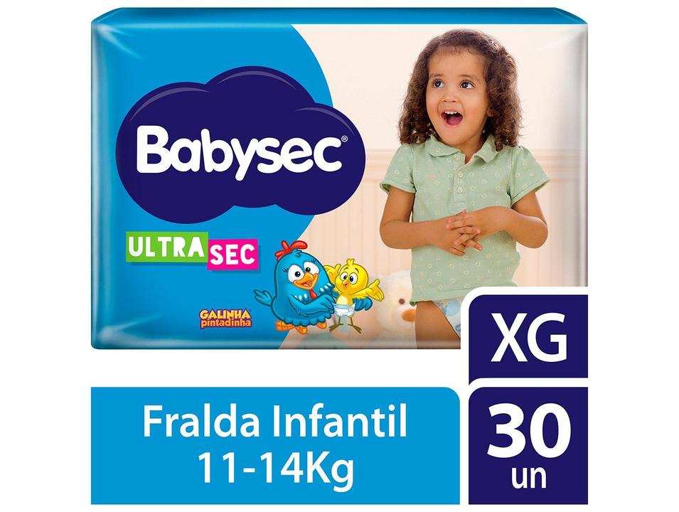 Fralda Babysec Galinha Pintadinha Ultra Sec Tam. XG 11 a 14kg 30 Unidades - 1