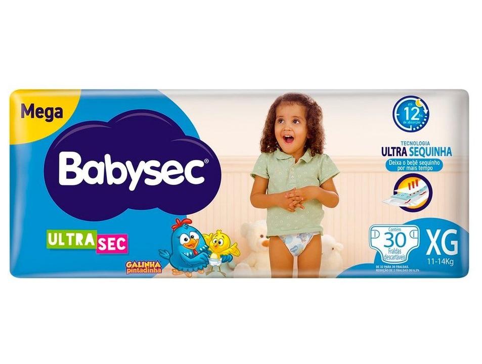Fralda Babysec Galinha Pintadinha Ultra Sec Tam. XG 11 a 14kg 30 Unidades
