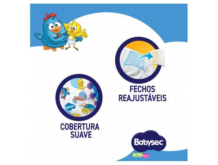 Fralda Babysec Galinha Pintadinha Ultra Sec XXXG Acima de 19kg 64 Unidades - 2