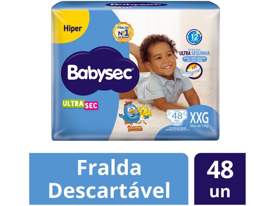Fralda Babysec Galinha Pintadinha Ultrasec Tam. XXG Acima de 13kg 48 Unidades - 2