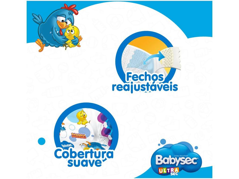 Fralda Babysec Ultrasec Galinha Pintadinha Tam. M 5 a 9,5kg 68 Unidades - 6