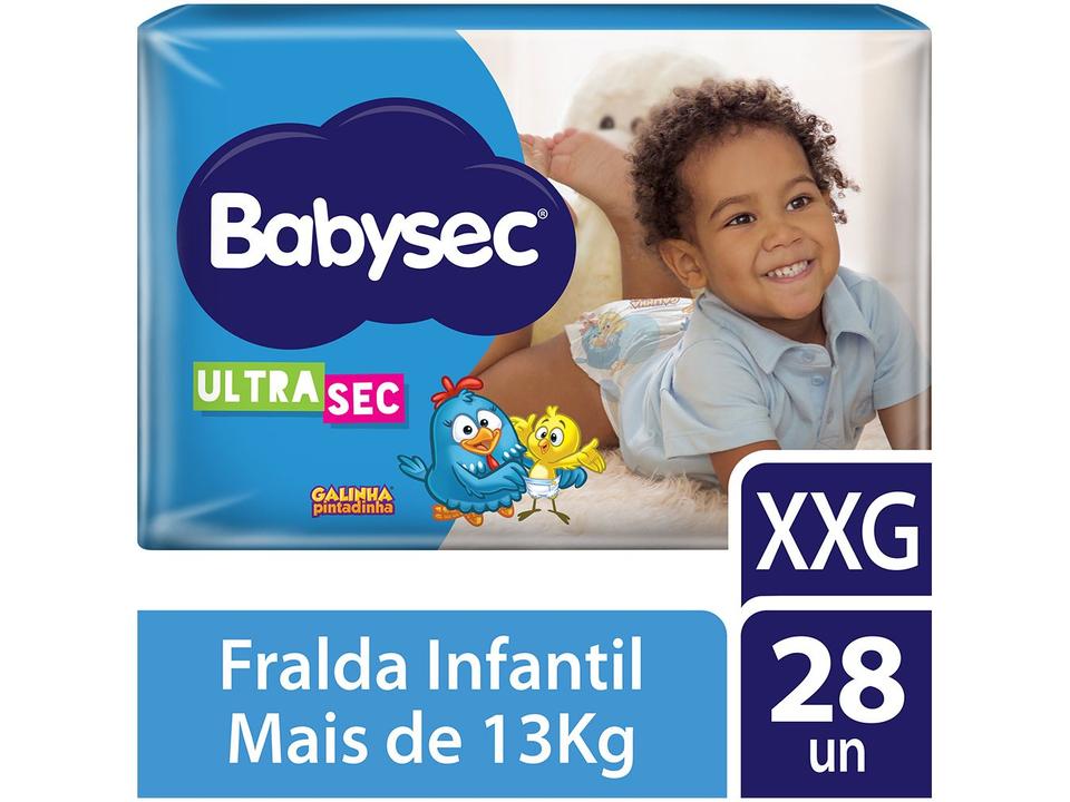 Fralda Babysec Ultrasec Galinha Pintadinha Tam XXG a partir de 13kg 28 Unidades - 1