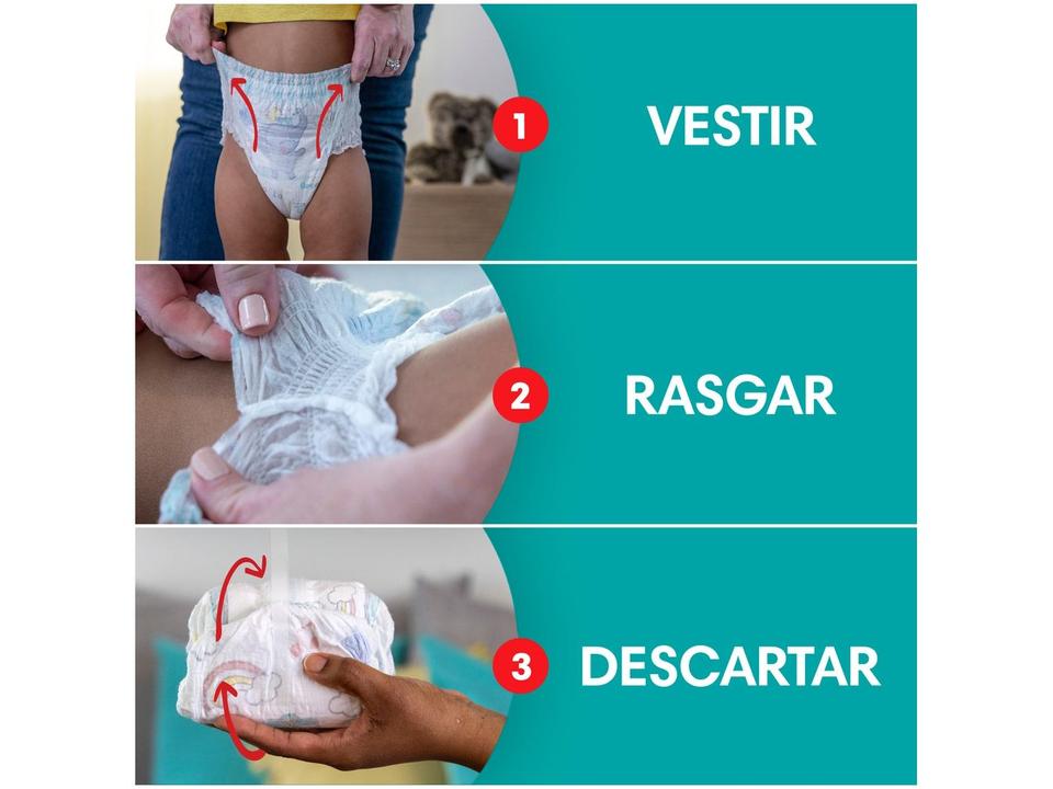 Fralda Calça Pampers Pants Ajuste Total Tam. M 6 a 10kg 112 Unidades - 6