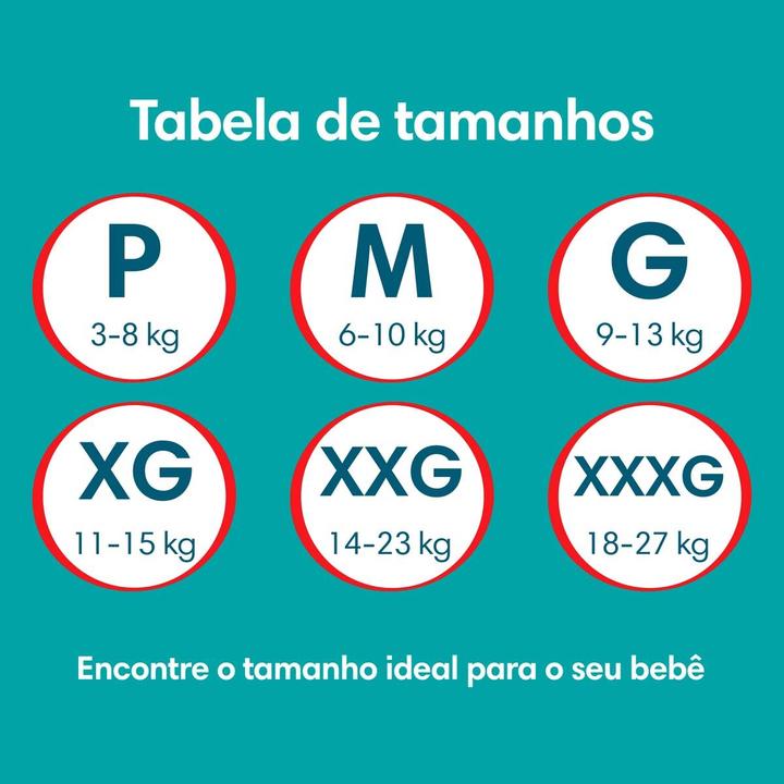Fralda Calça Pampers Pants Ajuste Total Tam. XXXG 18 a 27kg 108 Unidades - 8