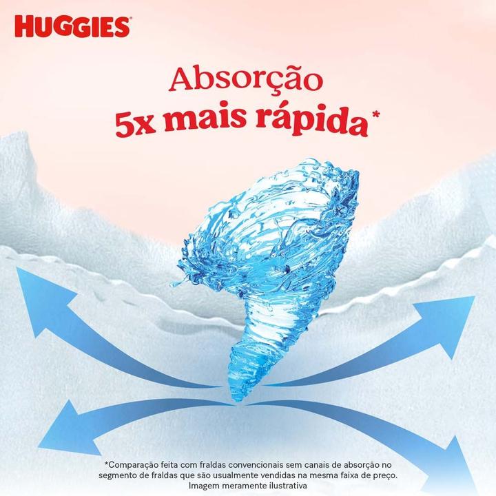 Fralda Descartável Huggies Máxima Proteção M 5,5 a 9,5kg 172 Unidades - 3
