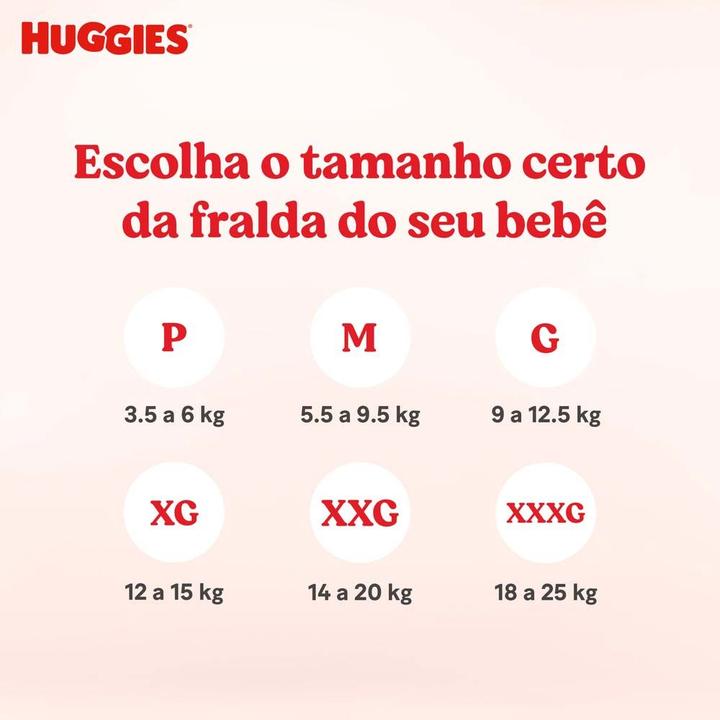 Fralda Descartável Huggies Máxima Proteção M 5,5 a 9,5kg 172 Unidades - 7