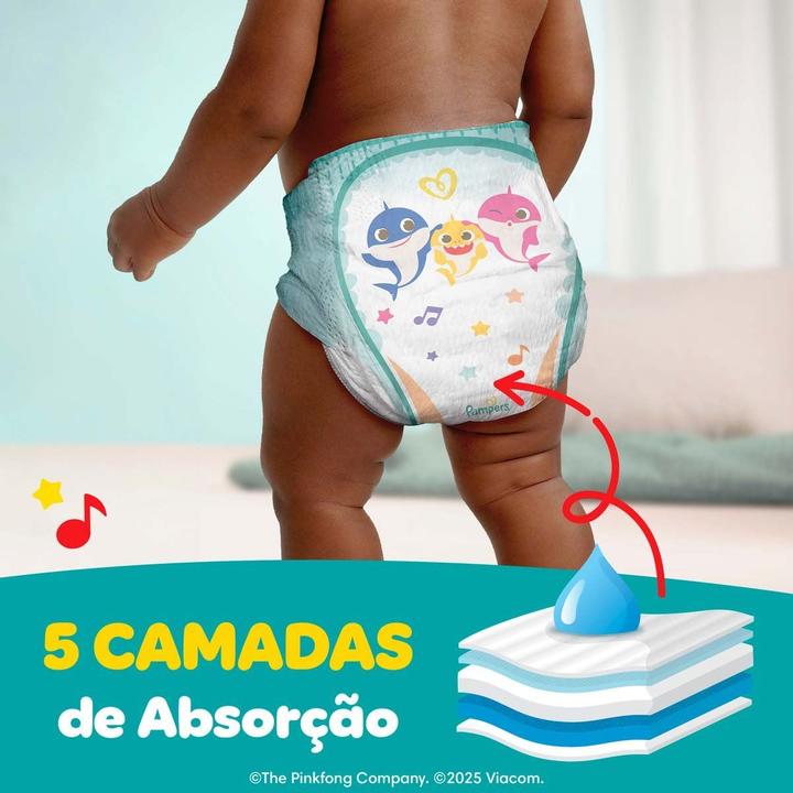 Fralda Descartável Pampers Supersequinha Tamanho M (6 a 10kg) 90 Unidades - 4