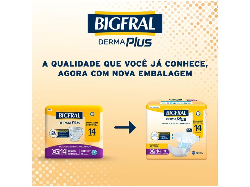 Fralda Geriátrica Bigfral Derma Plus Econômica - 3