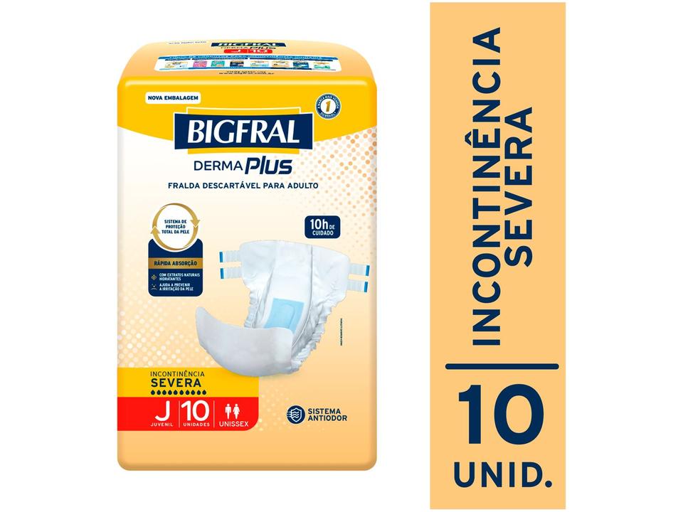 Fralda Geriátrica Bigfral Derma Plus Juvenil - 1