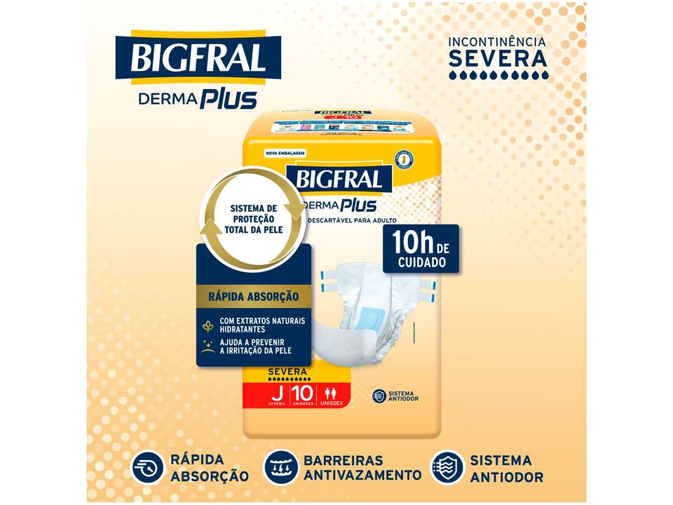 Fralda Geriátrica Bigfral Derma Plus Juvenil - 2