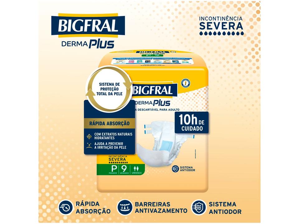 Fralda Geriátrica Bigfral Derma Plus P - 2