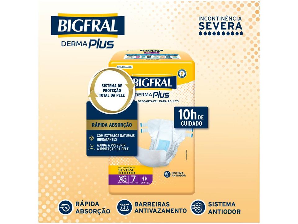 Fralda Geriátrica Bigfral Derma Plus XG - 2