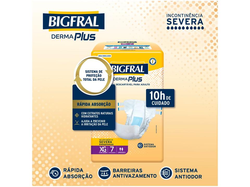 Fralda Geriátrica Bigfral Derma Plus XG - 2