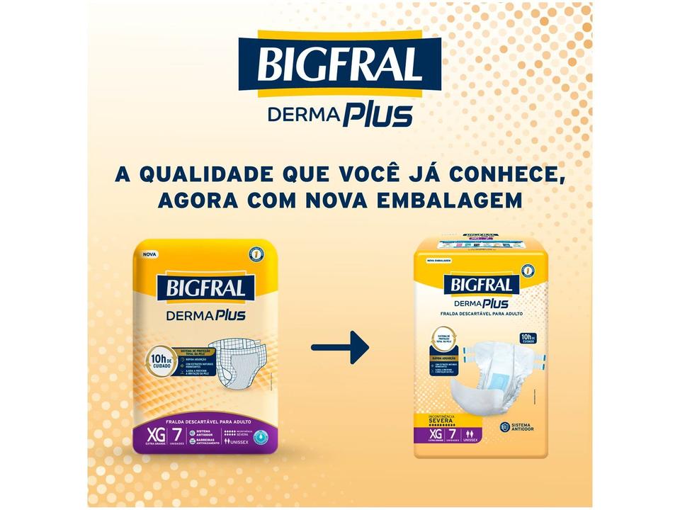 Fralda Geriátrica Bigfral Derma Plus XG - 3
