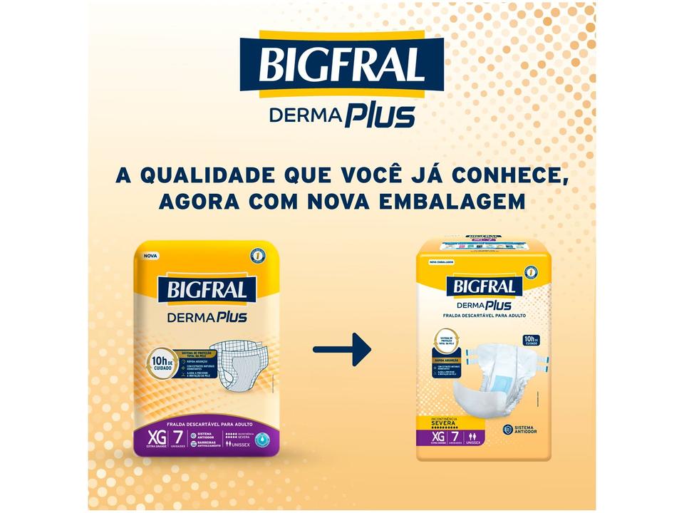 Fralda Geriátrica Bigfral Derma Plus XG - 3