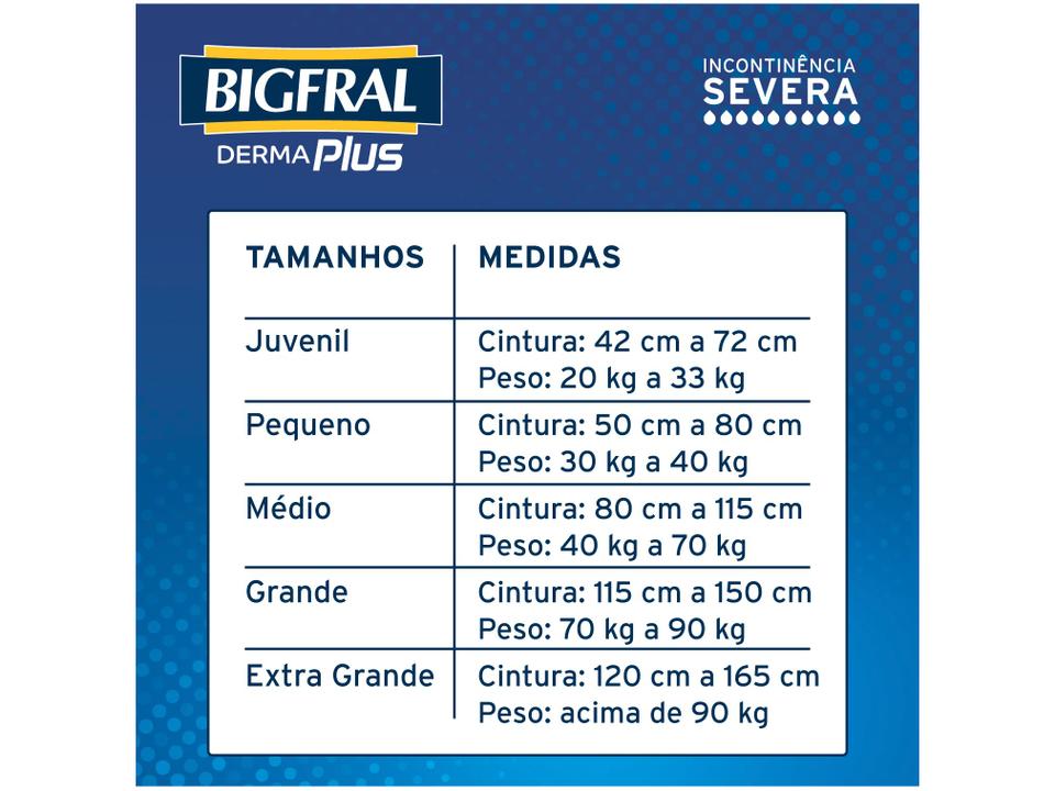 Fralda Geriátrica Bigfral M Noturna Derma Plus - 5