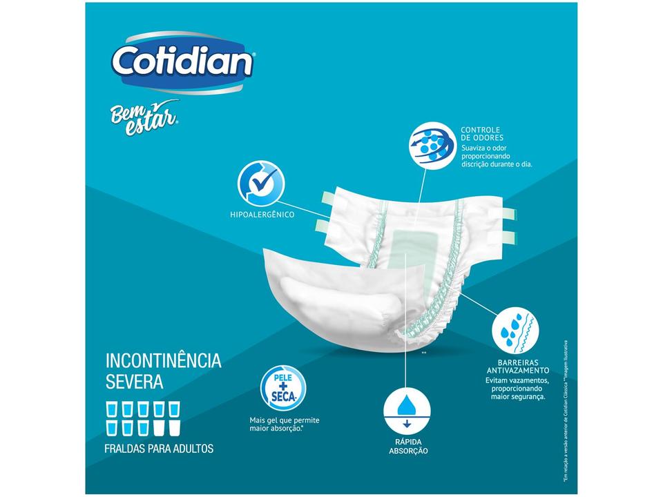 Fralda Geriátrica Cotidian Embalagem Econômica - 4