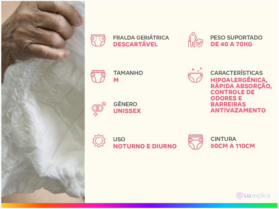 Fralda Geriátrica Cotidian Embalagem Econômica - 2