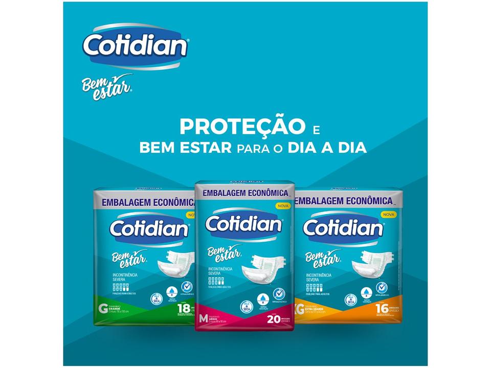 Fralda Geriátrica Cotidian Embalagem Econômica - 7