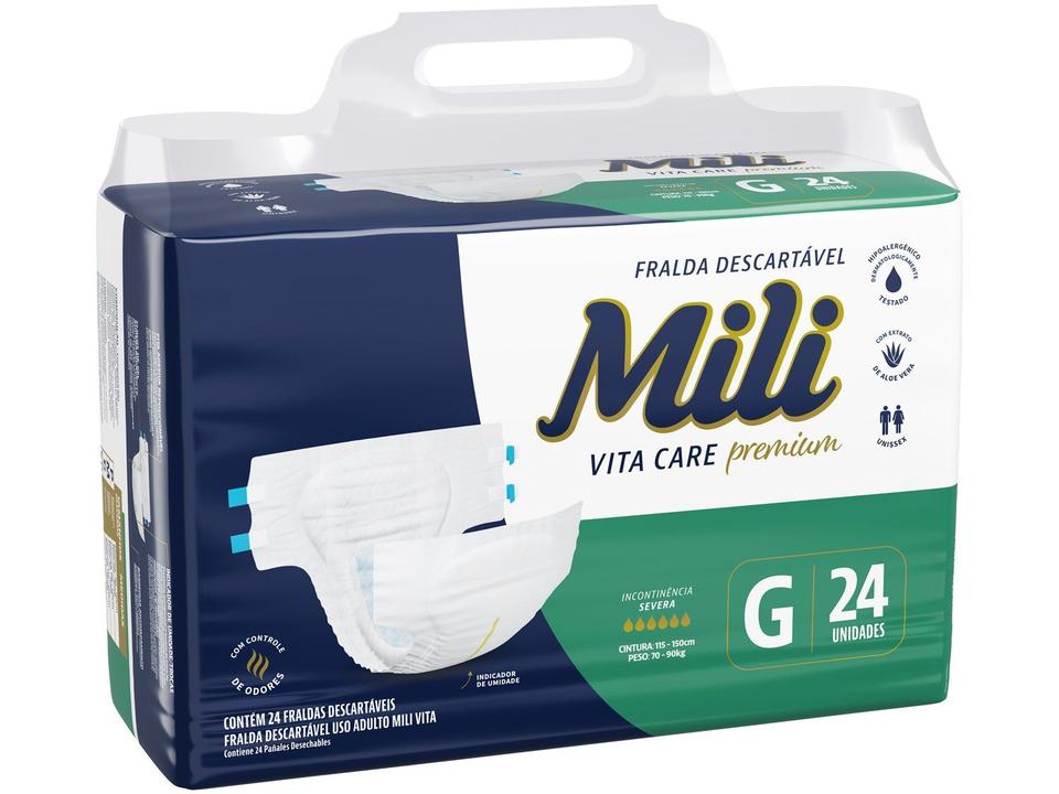 Fralda Geriátrica Mili Vita Care Premium G 24 Unidades - 2